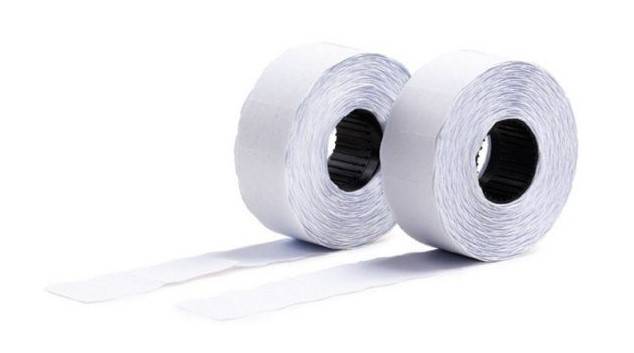Taśma do metk 2rzęd 26x16mm (5szt) falista biała