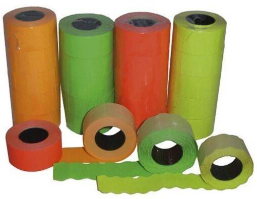 Taśma do metk 2rzęd 26x16mm (5szt) falista czerwon