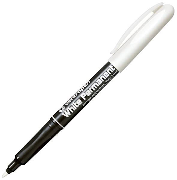 Marker CENTROPEN permament 2686 1mm biały