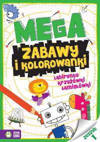 Książeczka edukacyjna Megazabawy Kolorowanki cz.1