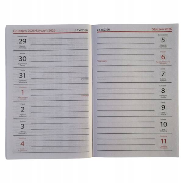 Kalendarz kieszonkowy