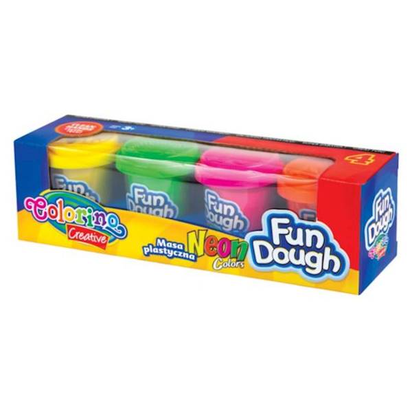 Ciastolina COLORINO  4szt NEON