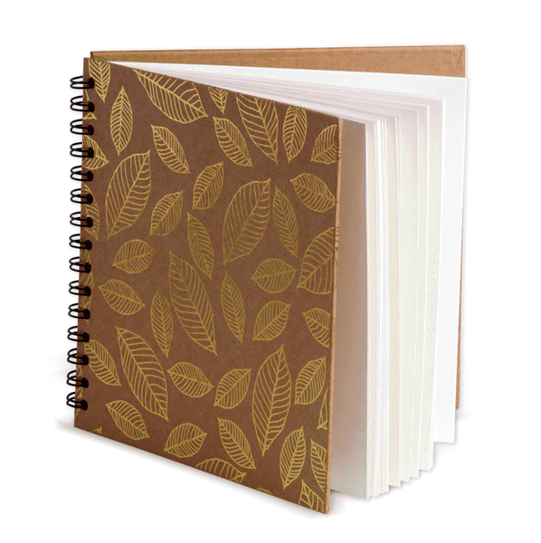 Album na spiral 30x30 złote liście 180g HappyColor