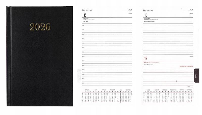 Kalendarz B6  czarny