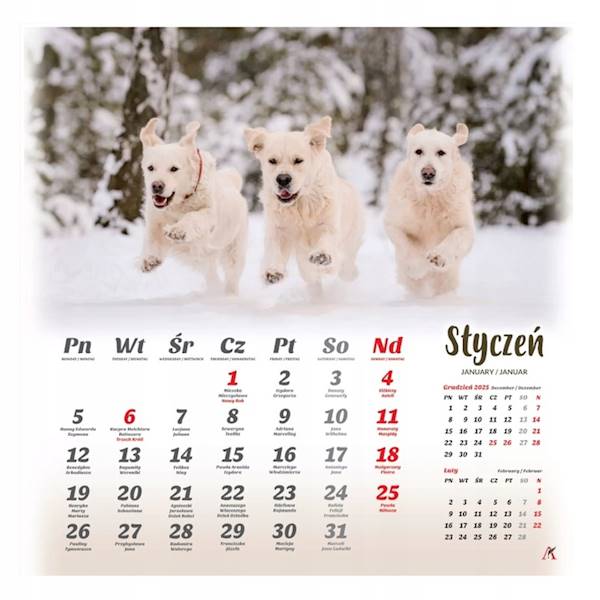 Kalendarz planszowy 33x33