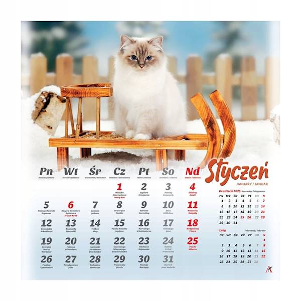 Kalendarz planszowy 33x33