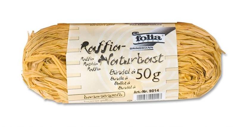 Rafia naturalna 50g. żółta