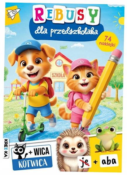 Książeczka edukacyjna Kolorowe Łamigłowki 