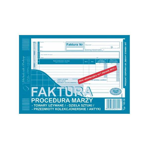 Faktura Vat A5 Marża M i P TYP195-3E