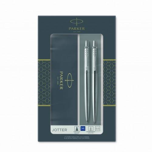 Komplet PARKER Jotter stal CT długopis+ ołówek