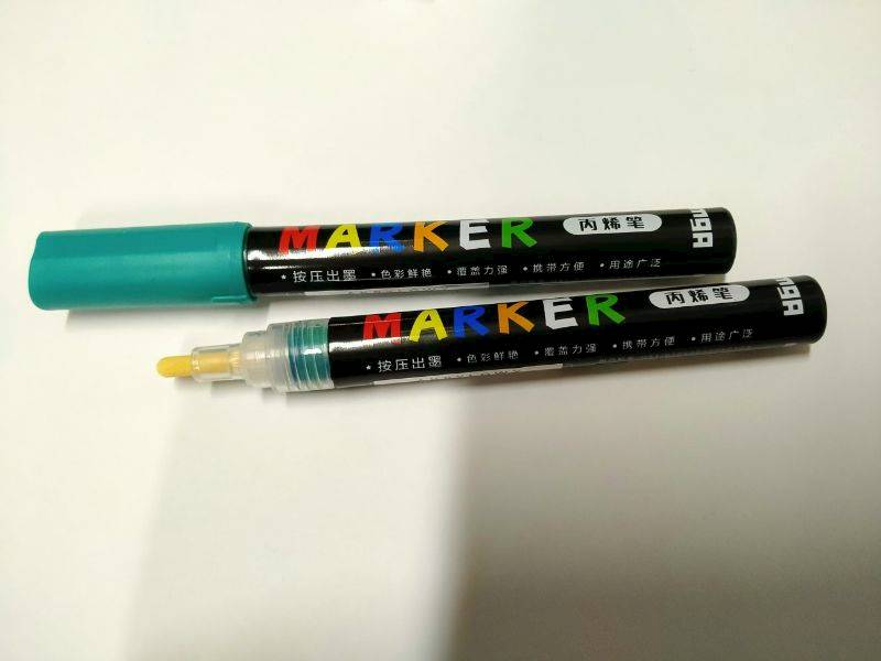 Marker akrylowy 1-2mm zielony niebieskawy S523 M&G