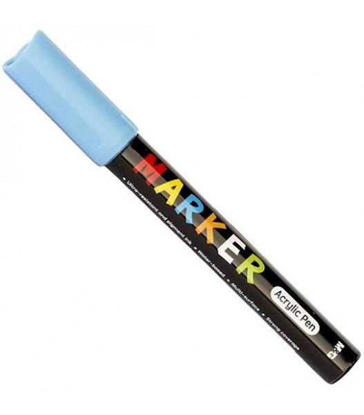 Marker akrylowy 1-2mm niebieski niebiański S602M&G