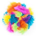 Piórka mix kol. EXOTIC 5-12cm.5g. 