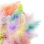 Piórka mix kol. PASTEL 5-12cm.5g. 