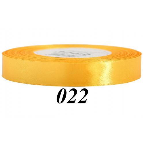 Wstążka mat. satynowa 12mm/32m żółta