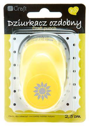 Dziurkacz  ozdobny 2,5 cm SŁONECZNIK 