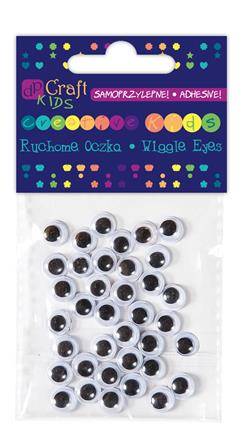 Ruchome oczka  8mm 36szt samoprzylepne