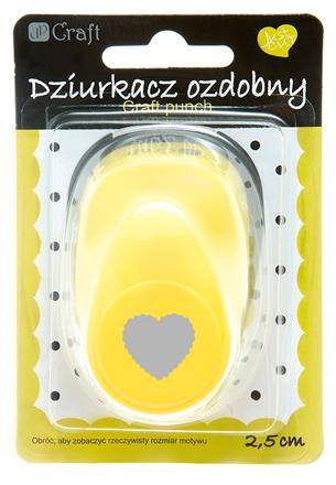 Dziurkacz  ozdobny 2,5 cm SERCE FALBANKA 
