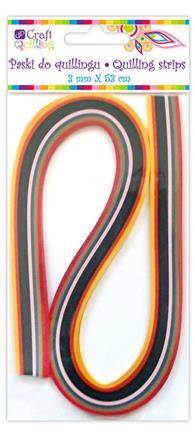 Paski do quillingu 3mm VINTAGE 100szt