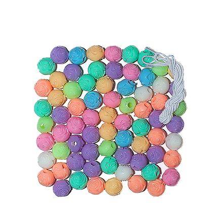 Koraliki KWIATKI 70szt mix Pastel
