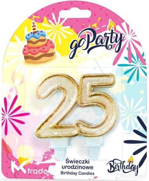 Świeczka cyferka  25