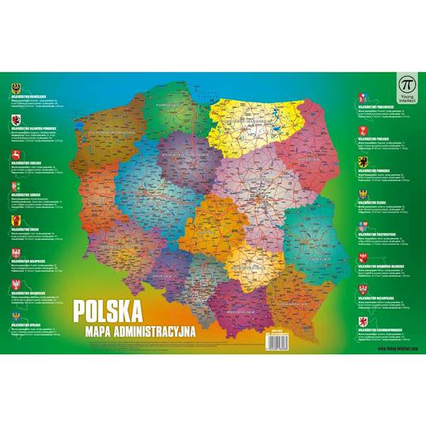 Podkładka na biurko 550x365 Mapa Polski