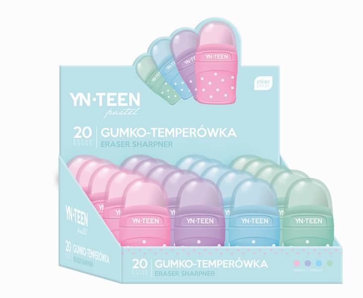 Temperówka-gumka 1 otwór