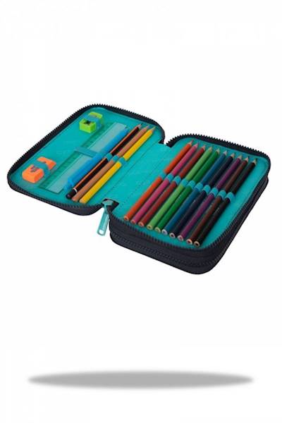 Piórnik dwukomorowy z wyposażeniem CoolPack