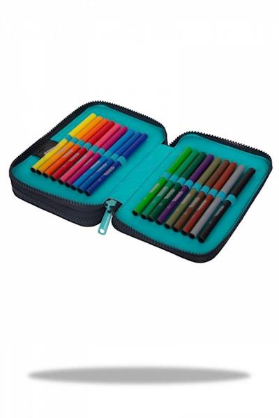 Piórnik dwukomorowy z wyposażeniem CoolPack