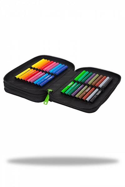 Piórnik dwukomorowy z wyposażeniem CoolPack
