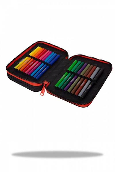 Piórnik dwukomorowy z wyposażeniem CoolPack