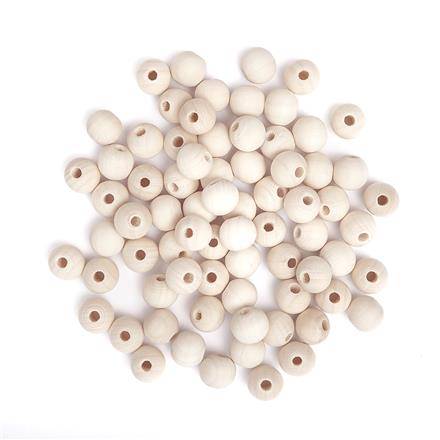 Koraliki drewniane kulki 12mm.