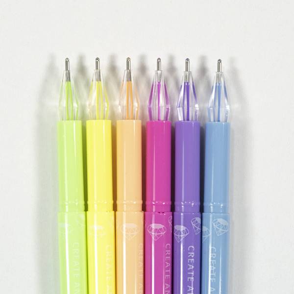 Cienkopis diamentowy pastel  6kol. KIDEA