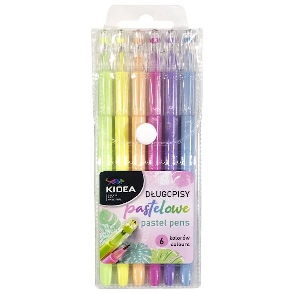 Cienkopis diamentowy pastel  6kol. KIDEA