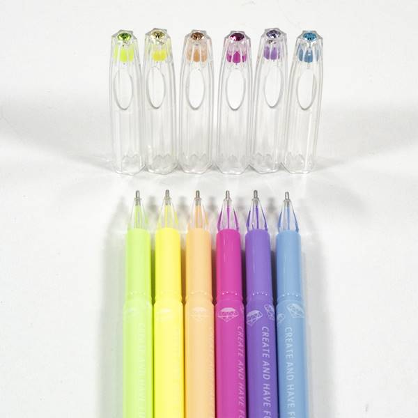 Cienkopis diamentowy pastel  6kol. KIDEA