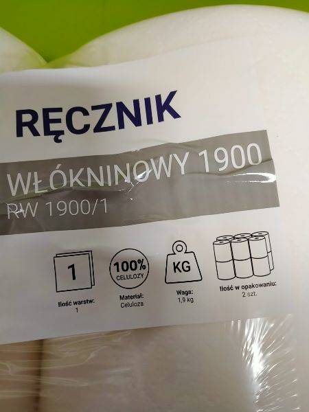 Ręcznik pap włókninowy 1W/1900g (2szt) 