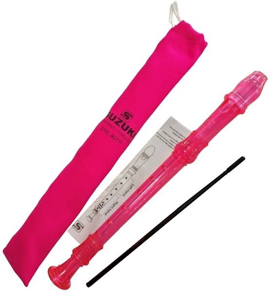 Flet Suzuki Music SRE-80 prosty sopranowy C różowy