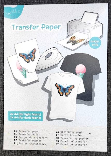 Papier transferowy A4 prasowanka 