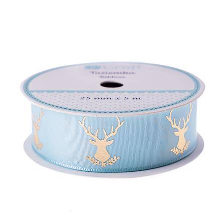 Tasiemka Frosty Mint 25mmx5m JELEŃ