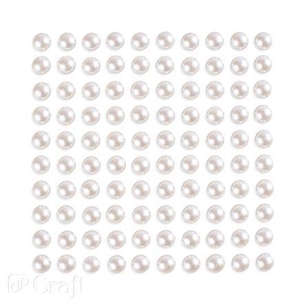 Perły samoprzylepne 8mm 100szt IVORY 