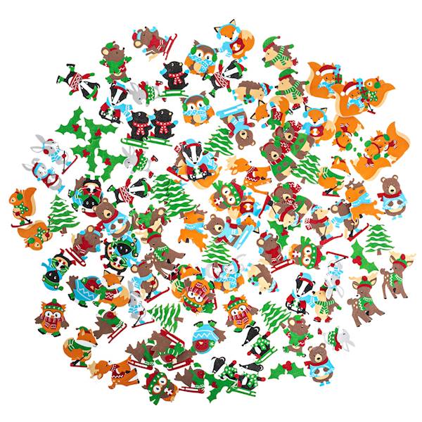 Naklejki z pianki BN Wesołe święta 