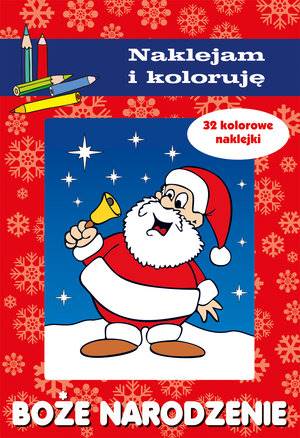 Kolorowanki z naklejkami Boże Narodzenie