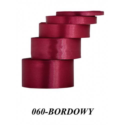 Wstążka mat. satynowa 12mm/32m bordowa