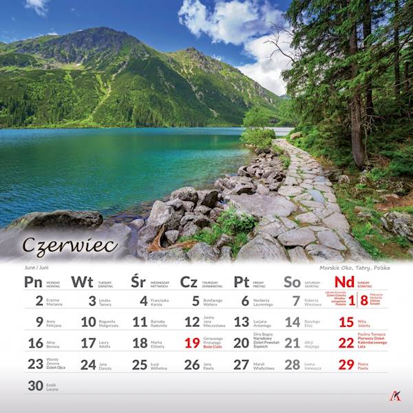 Kalendarz planszowy 33x33 