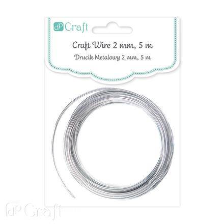 Drucik metalowy 2mm. 5m srebrny