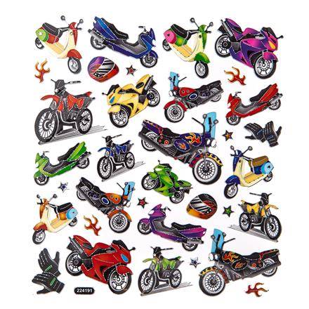 Naklejki MOTOCYKLE 34szt