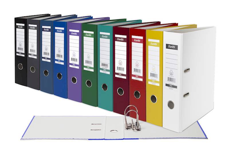 Segregator  A4/80 XXL BANTEX PP biały 20szt