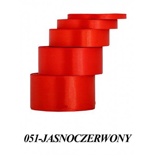 Wstążka mat. satynowa 12mm/32m czerwona