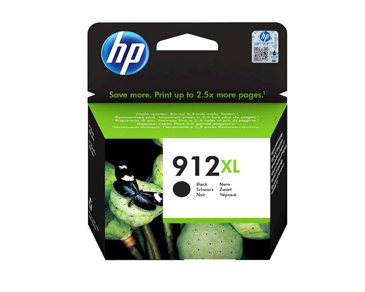 HP 912XL  Black ~ 825str.3YL84AE