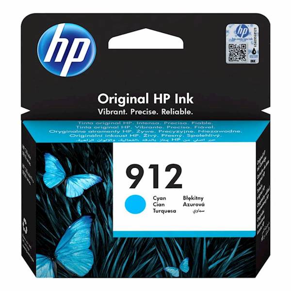 HP 912  cyan ~315 str 3YL77AE 